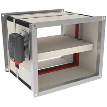 Rectangular fire damper CU2-L500 - Rf-Technologies United Kingdom